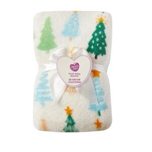 Parent's Choice - 30" x 36" Trees Plush Baby
Blanket, White